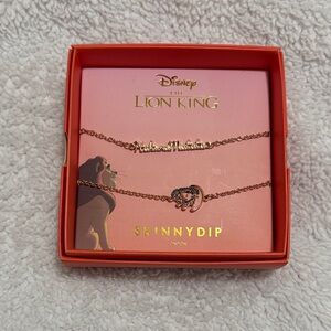 Skinny Dip Londond Disney The Lion King 2 Gold Bracelet Set